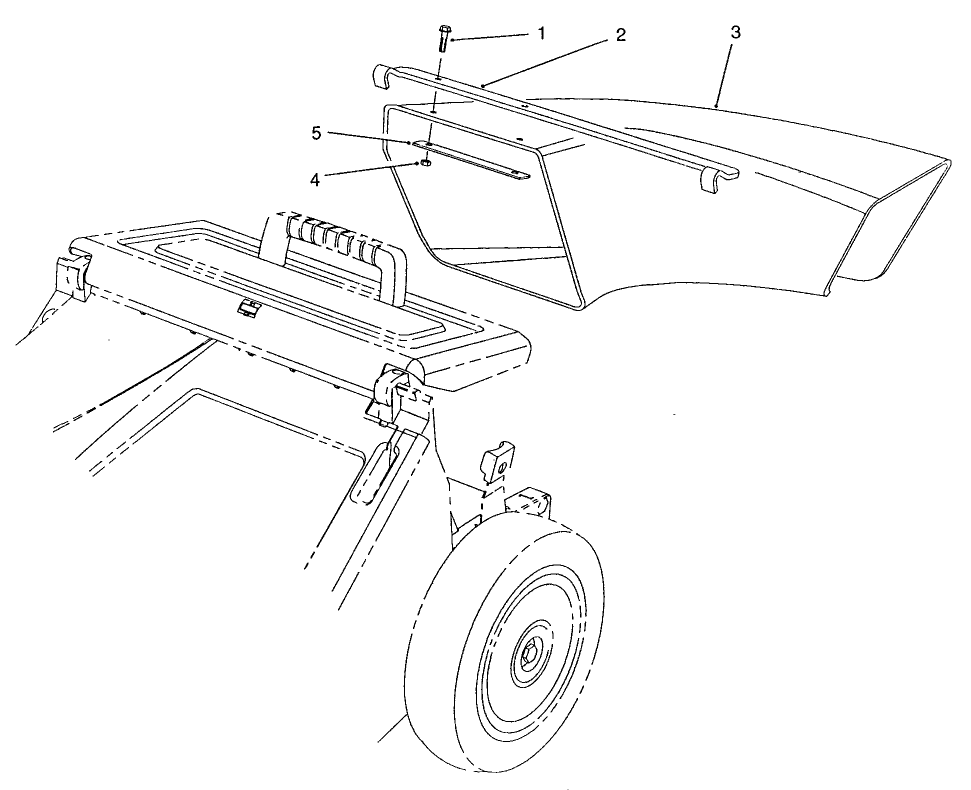 Side Discharge Chute Model No. 59112 (Optional) Diagram and Parts List for 26620BG 2000001 - 2999999 Toro Lawn Mower