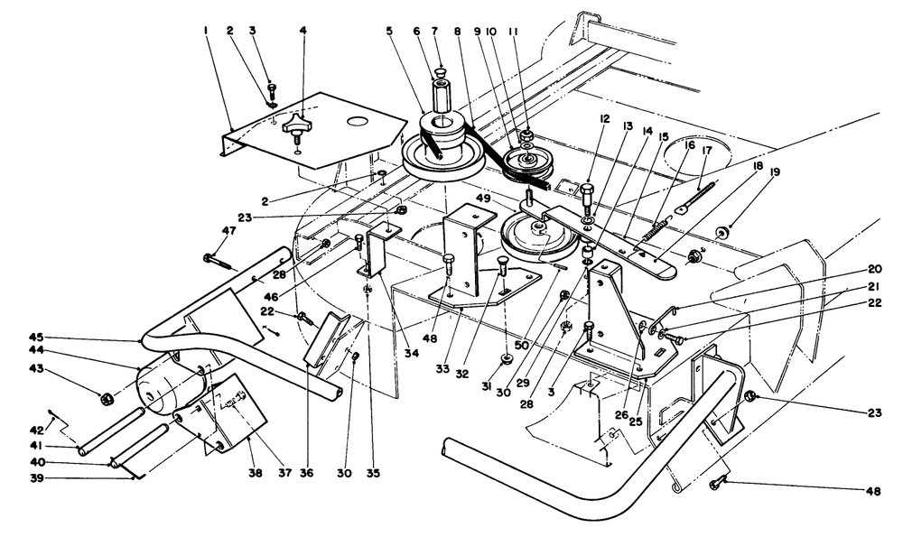 62" Blower Kit Model No. 30503 (Optional) (Continued) Diagram and Parts List for 30798 0000001 - 0999999 Toro Lawn Tractor