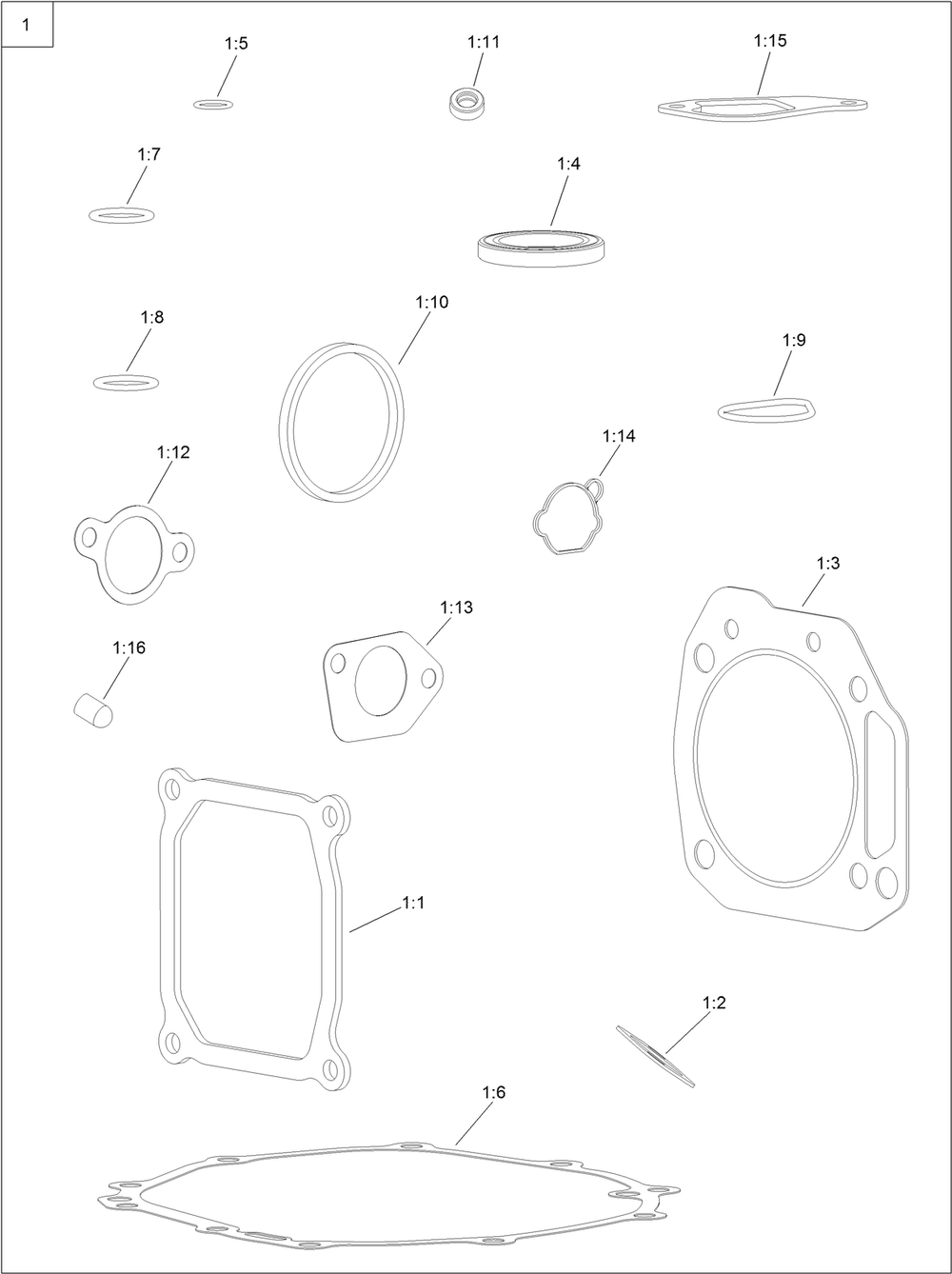 Gasket And Seal Kit Diagram and Parts List for 33522 411000000 - 411999999 Toro Trimmer