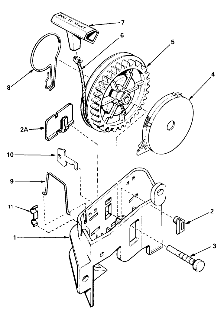 Starter No. 590531 Diagram and Parts List for 20705 4000001 - 4999999 Toro Lawn Mower