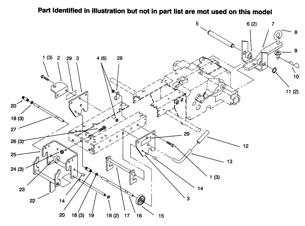 Hitches Diagram and Parts List for 73363 6900001 - 6999999 Toro Lawn Tractor