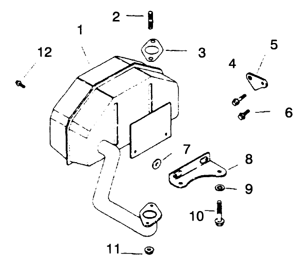 Exhaust Group-Engine Kohler Model No. Cv14 T-1412(Continued) Diagram and Parts List for 30175 49000001 - 49999999 Toro Lawn Tractor Accessories