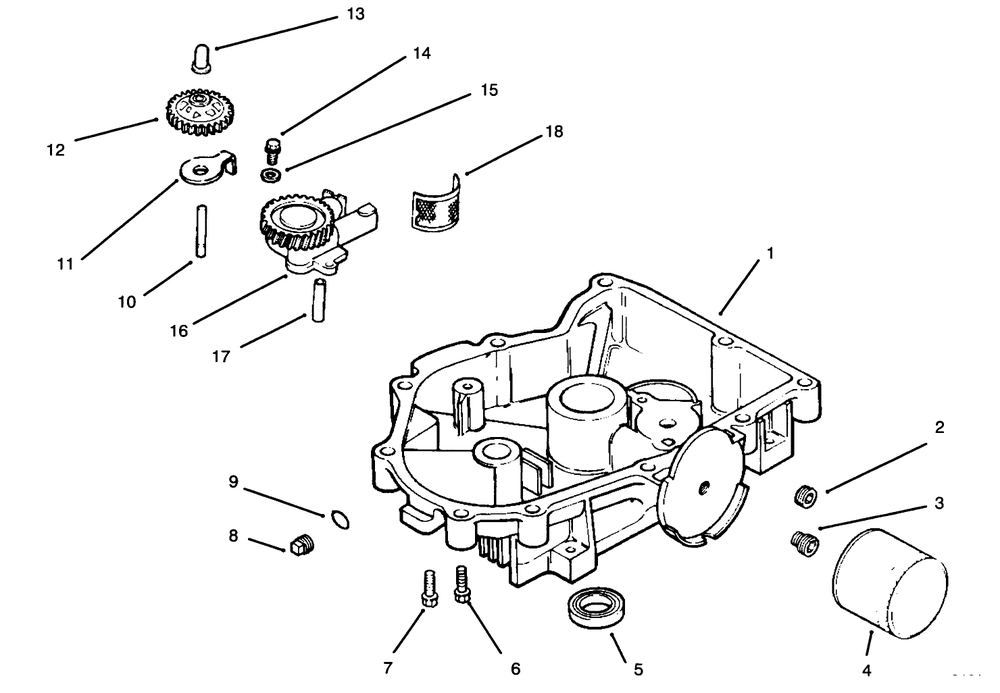 Oil Pan/Lubrication Diagram and Parts List for 30191 590001 - 599999 Toro Lawn Tractor Accessories