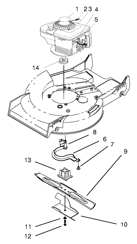 Engine Assembly Diagram and Parts List for 20436 49000001 - 49999999 Toro Lawn Mower