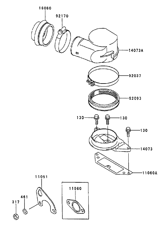 Air-Filter/Muffler Diagram and Parts List for 74214 (210000001-210999999)(2001) Toro Lawn Mower