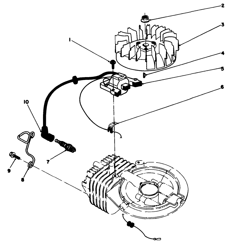 Engine Assembly Model No. 47ph7 (Continued) Diagram and Parts List for 22030 8000001 - 8999999 Toro Lawn Mower