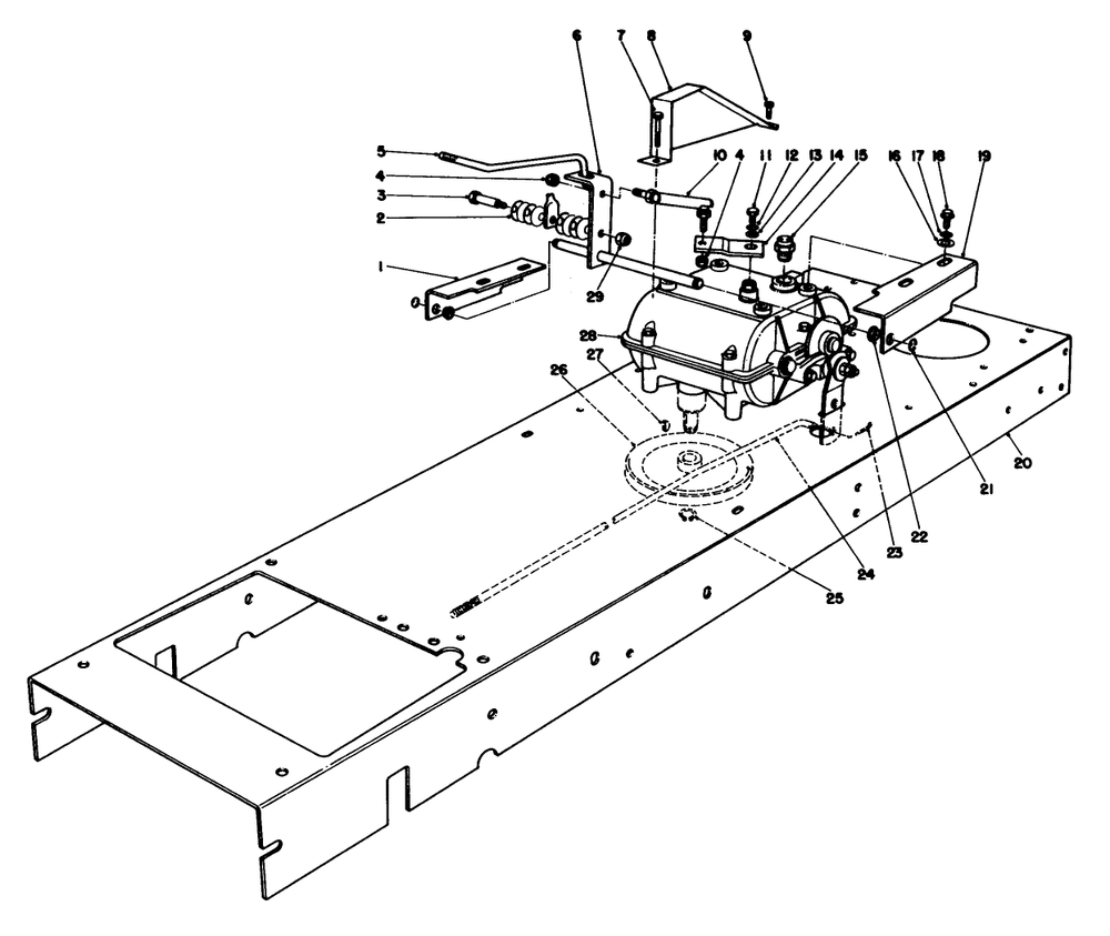 Transmission Linkage Assembly Diagram and Parts List for 56155 4000001 - 4999999 Toro Lawn Tractor
