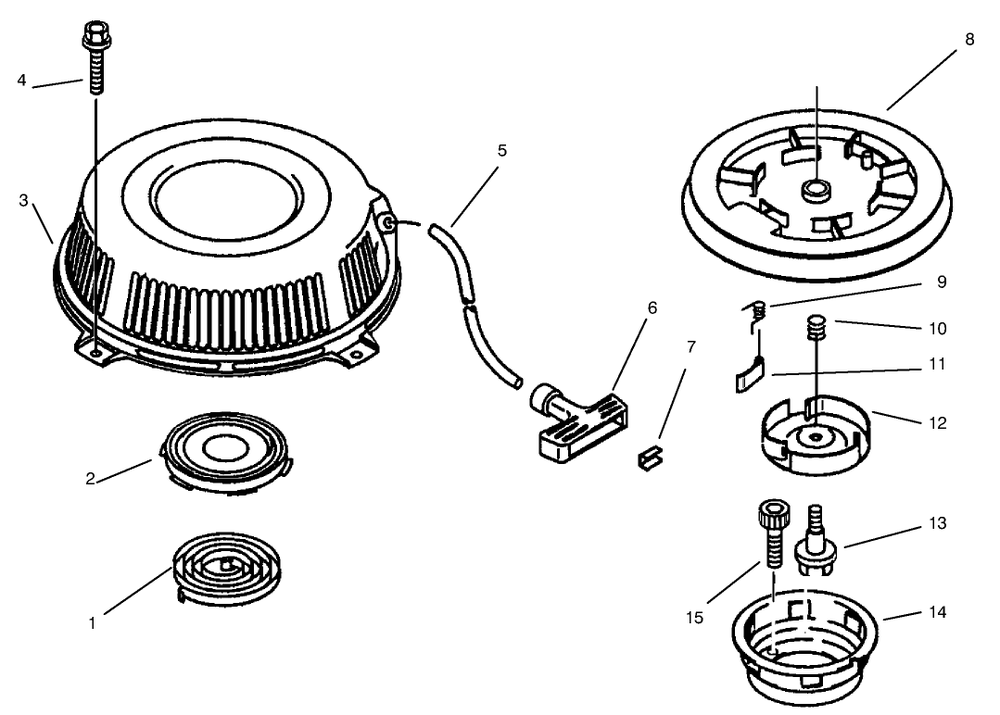 Starter Diagram and Parts List for 30167 695001 - 699999 Toro Lawn Tractor Accessories