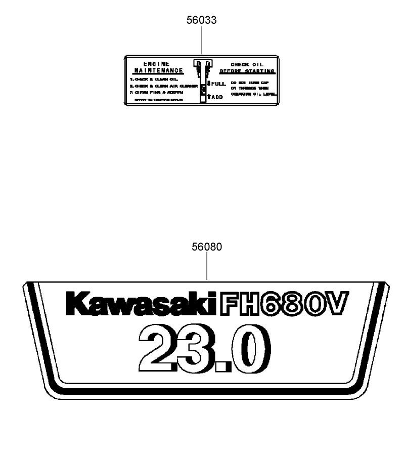 Label Assembly Diagram and Parts List for 74416TE (280000001-280999999)(2008) Toro Lawn Mower