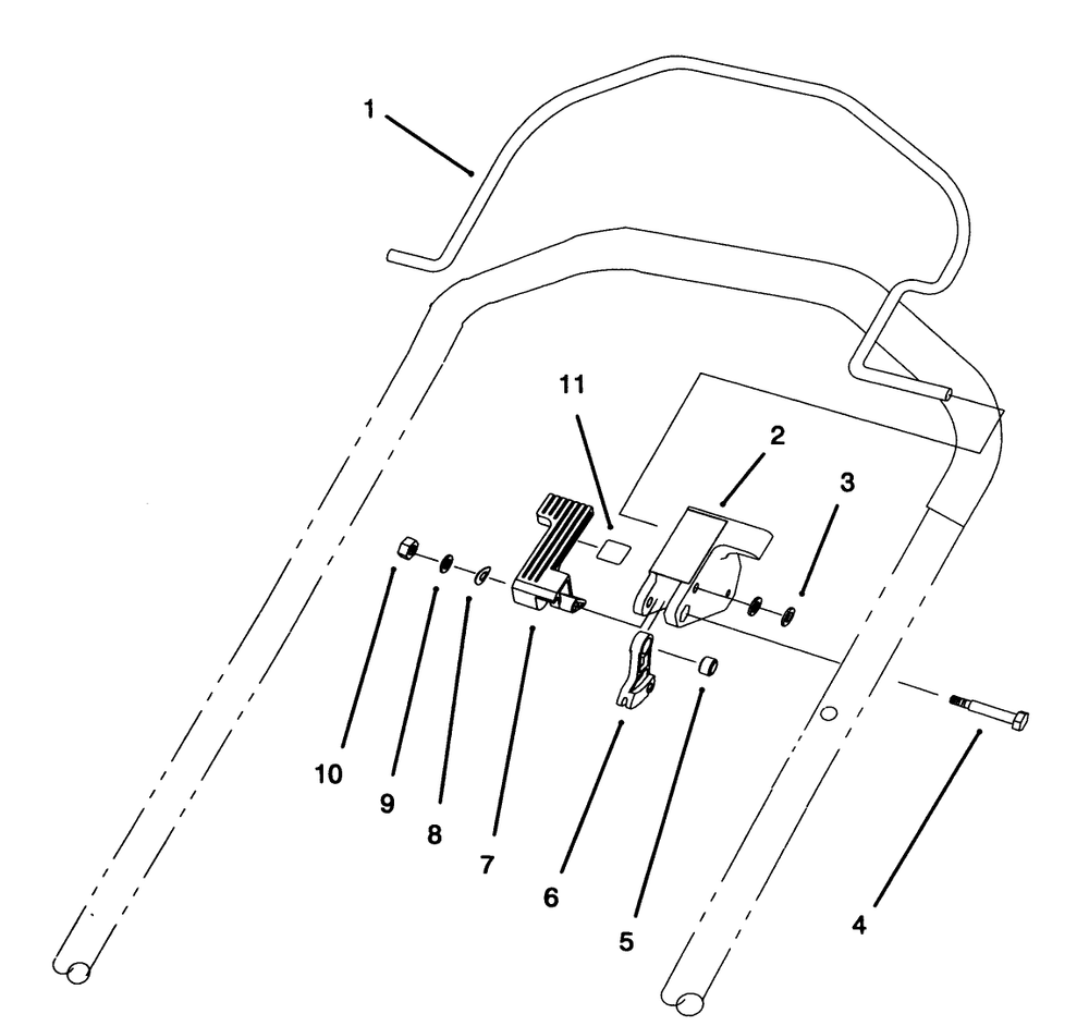 Control Assembly (Model No. 20807bc Only) Diagram and Parts List for 20802BC 5900001 - 5999999 Toro Lawn Mower