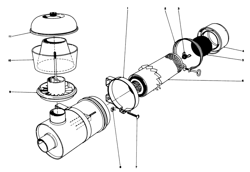 Air Cleaner Assembly 8-2329 Diagram and Parts List for 30775 100001 - 199999 Toro Lawn Tractor