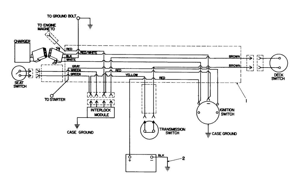 Electrical Schematic Diagram and Parts List for 56125 4000001 - 4999999 Toro Lawn Tractor