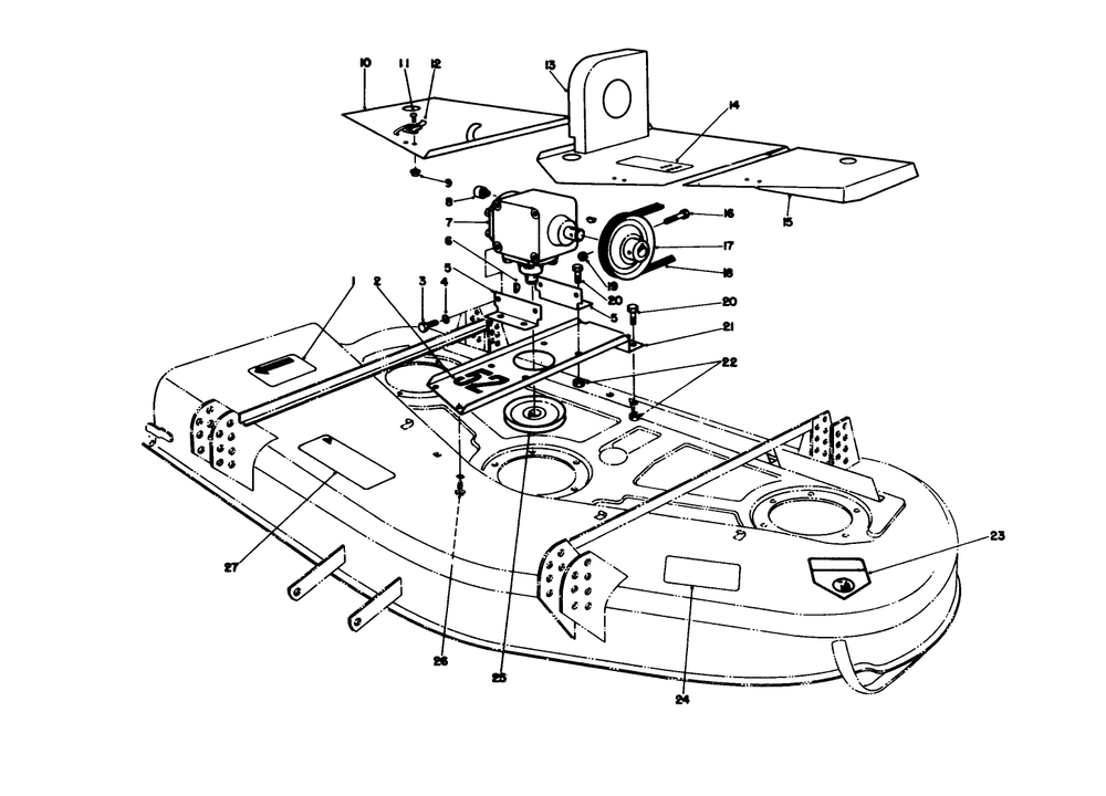 Cutting Unit Covers & Gear Box Assembly Diagram and Parts List for 30753 500001 - 599999 Toro Lawn Mower
