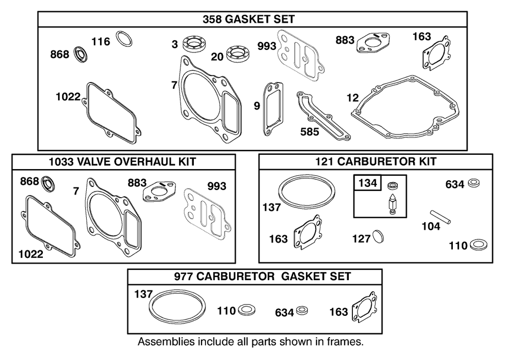 Engine Gts-200 Diagram and Parts List for 22157 8900001 - 8999999 Toro Lawn Mower