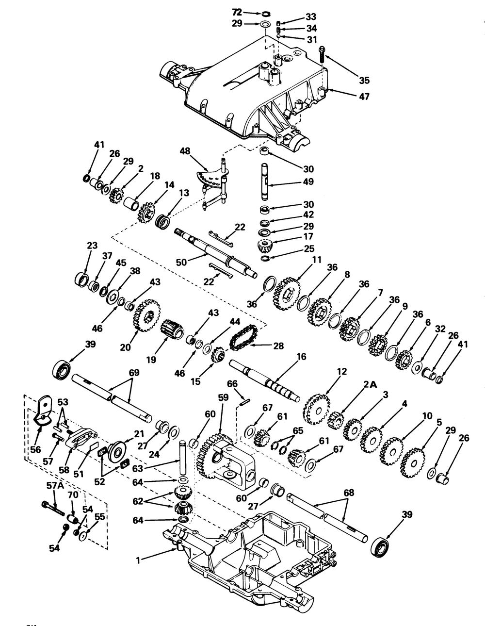 Peerless Transaxle Model 801c Diagram and Parts List for 57357 4000001 - 4999999 Toro Lawn Tractor