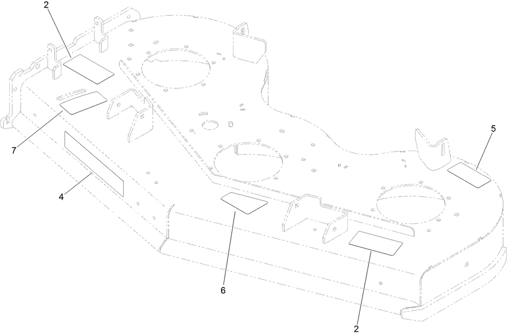 Deck Decal Assembly Diagram and Parts List for 74519 400000000-403253174 Toro Lawn Mower
