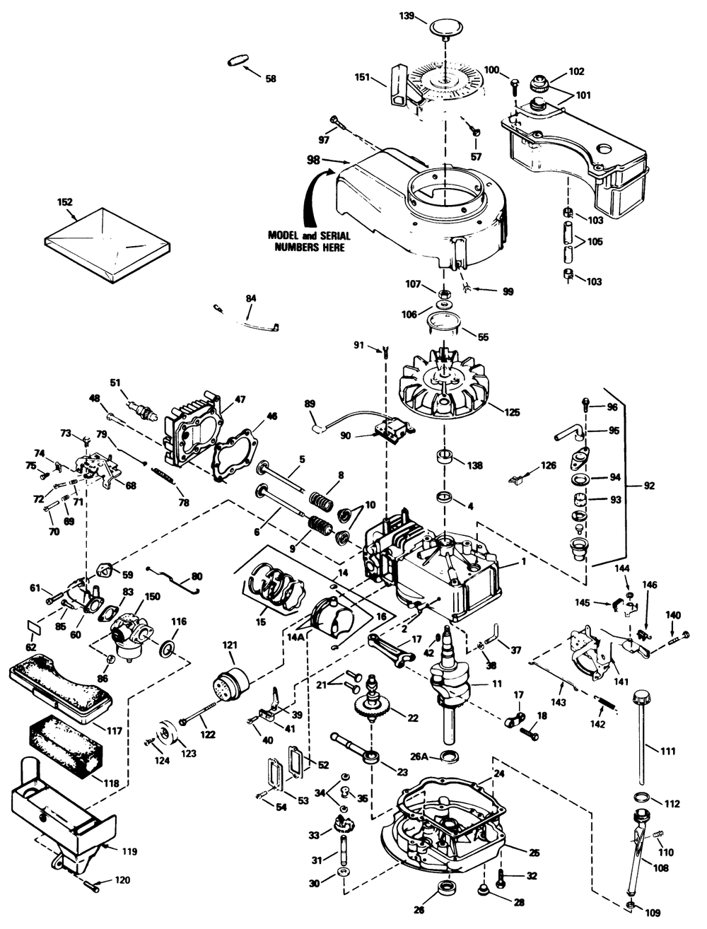 Engine Tecumseh Model No. Tvs100-44011b Diagram and Parts List for 20692C 8000001 - 8999999 Toro Lawn Mower
