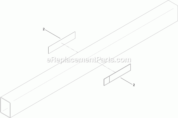 4 Foot Restraint Bar And Decal Assembly No. 1 Diagram and Parts List for 25456  Toro Lawn Tractor Accessories