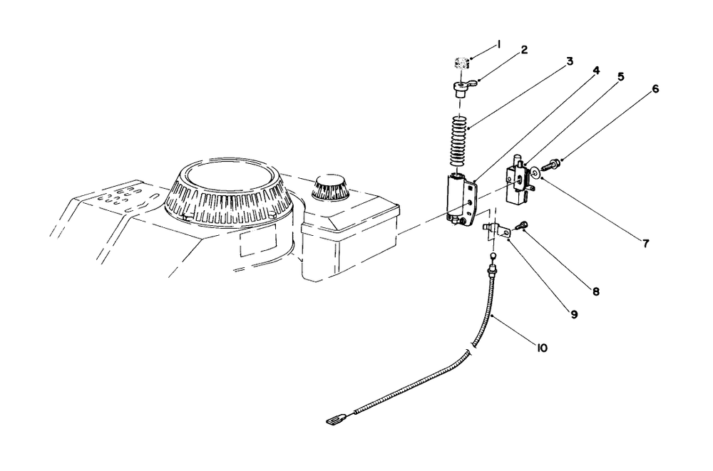 Brake Assembly Diagram and Parts List for 16580 4000001 - 4999999 Toro Lawn Mower