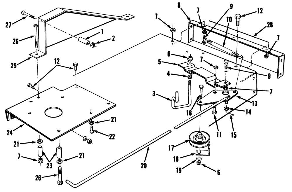 Traction Assembly Diagram and Parts List for 56145 0000001 - 0999999 Toro Lawn Tractor