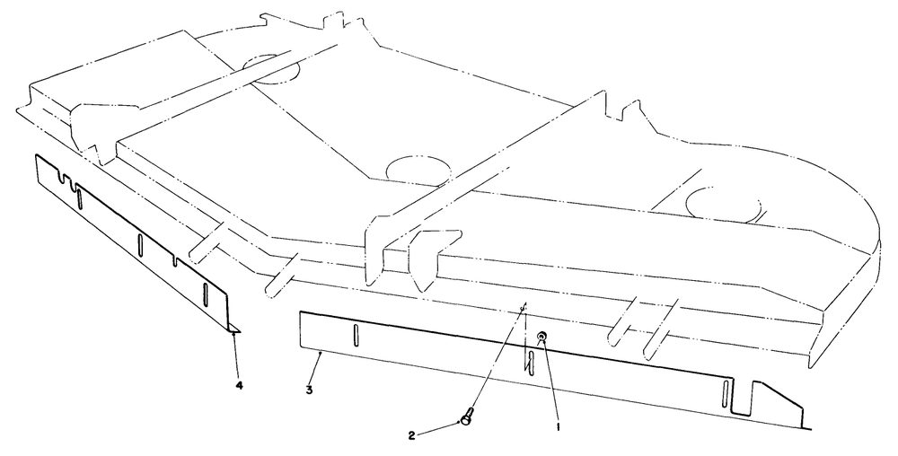 62" Baffle Kit Part No. 82-8800 (Used On Cutting Unit Model 30564) Diagram and Parts List for 30798 0000001 - 0999999 Toro Lawn Tractor