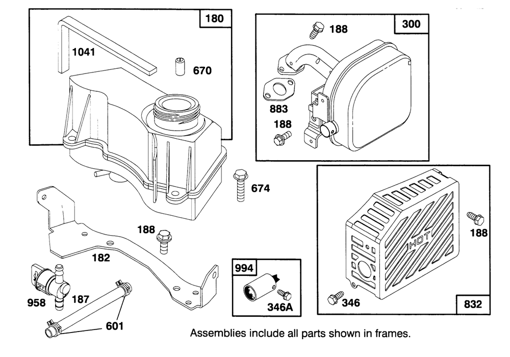 Engine Gts 150 Diagram and Parts List for 20764BC 59000001 - 59999999 Toro Lawn Mower