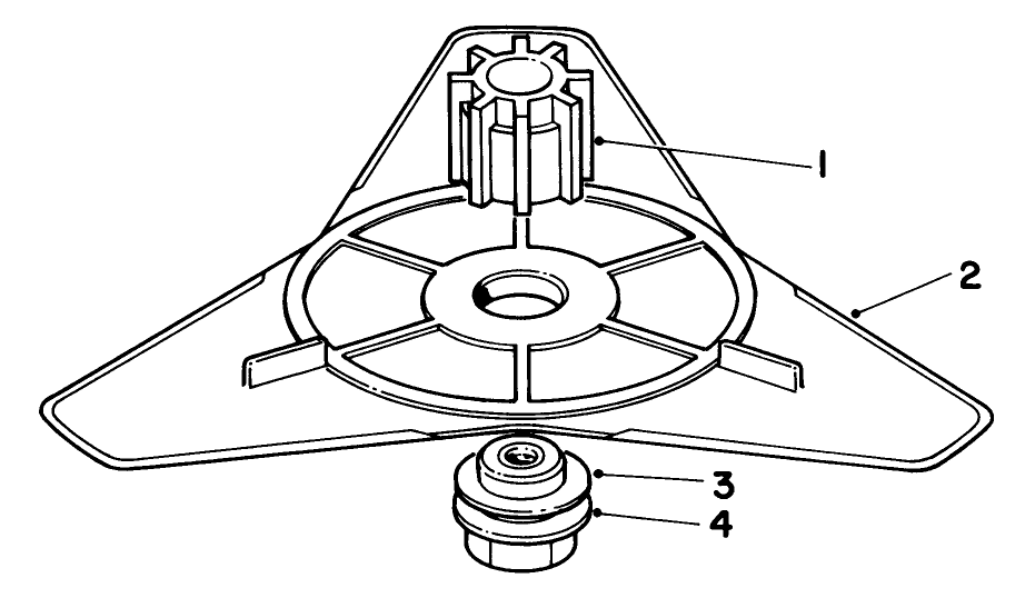 Flex Blade Kit 44-9870 (Optional) Diagram and Parts List for 51642 6000001 - 6999999 Toro Trimmer