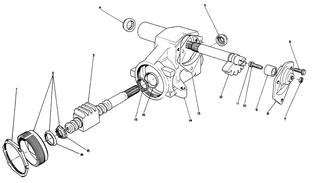 Steering Gear Assembly No. 41-8820 Diagram and Parts List for 30620 490001 - 499999 Toro Lawn Tractor