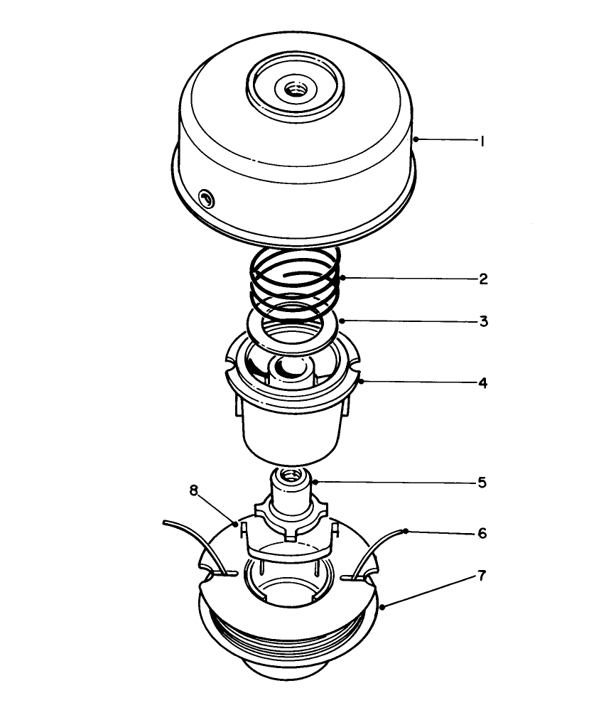 Tap & Trim Head No. 46-2800 (Optional) Diagram and Parts List for 51608 2000001 - 2999999 Toro Trimmer