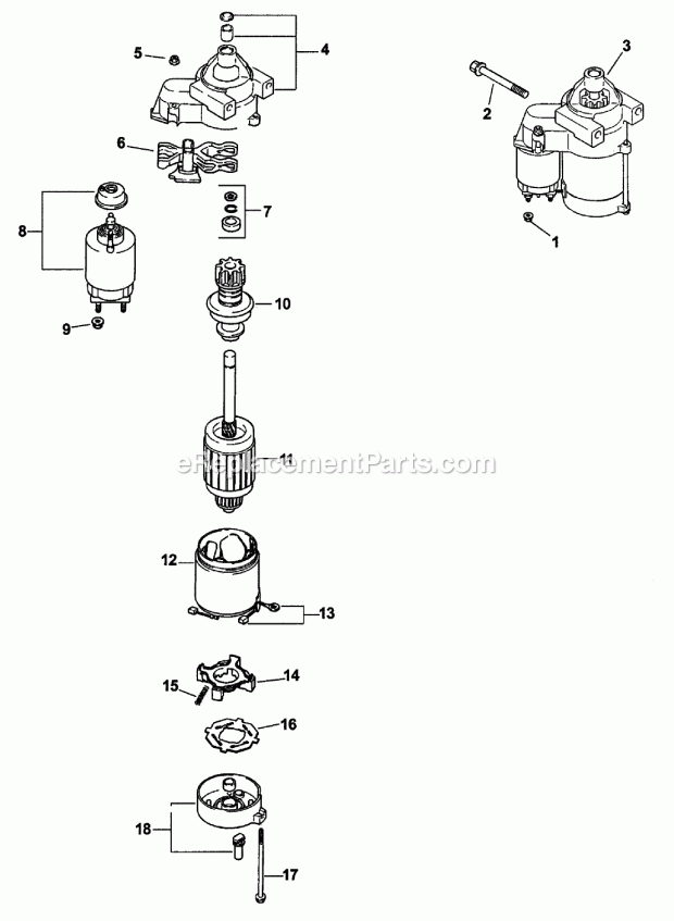 Group 7 Starting System Assembly Diagram and Parts List for 74174 200000001-200999999 Toro Lawn Mower