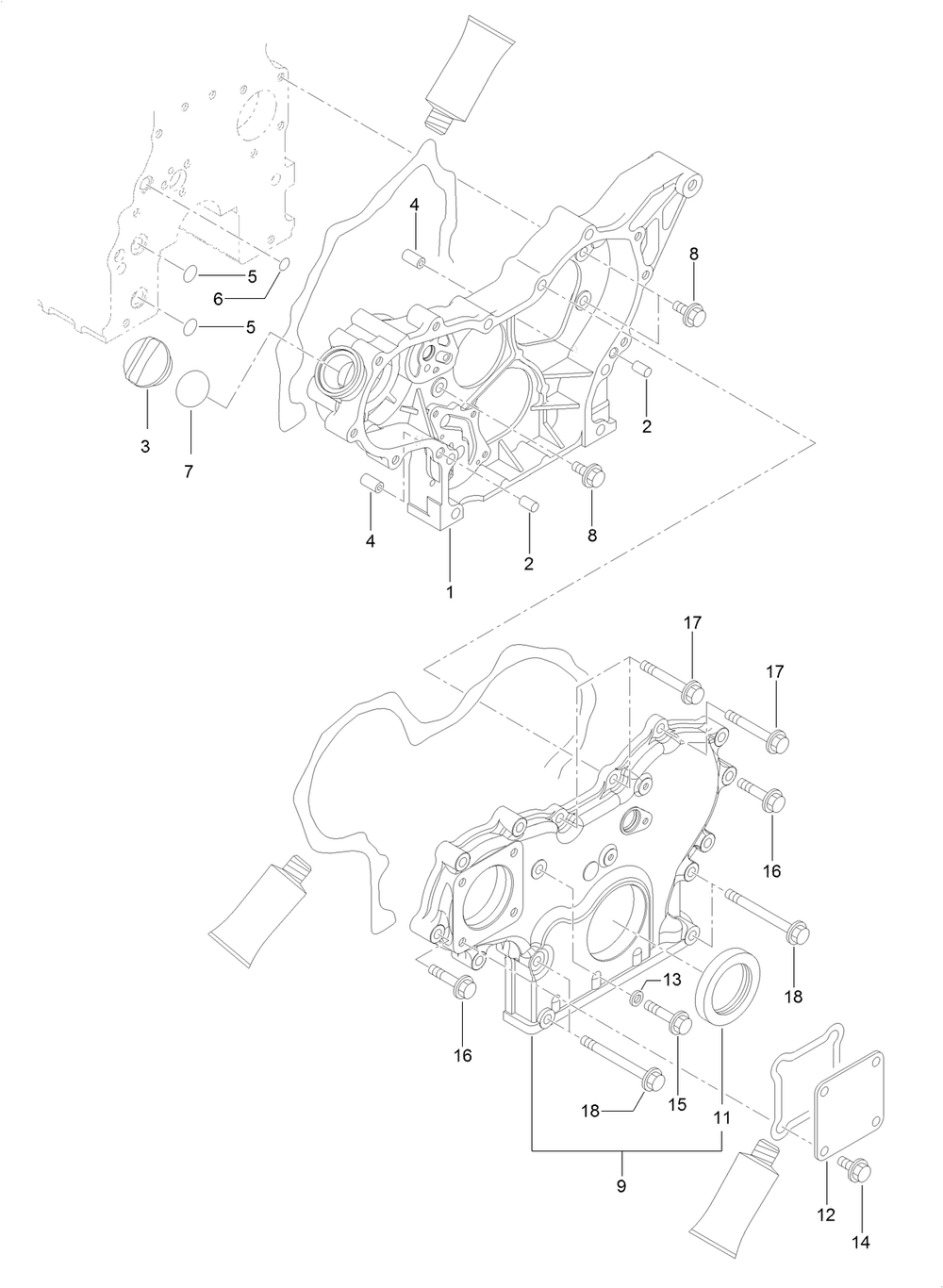 Gear Housing Assembly Diagram and Parts List for 74072 403226744-404399999 Toro Lawn Mower