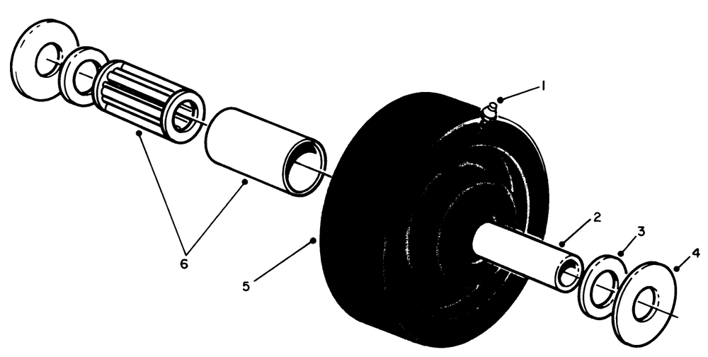 Castor Wheel Assembly No. 27-1050 (Optional) Diagram and Parts List for 30136 8000001 - 8999999 Toro Lawn Mower