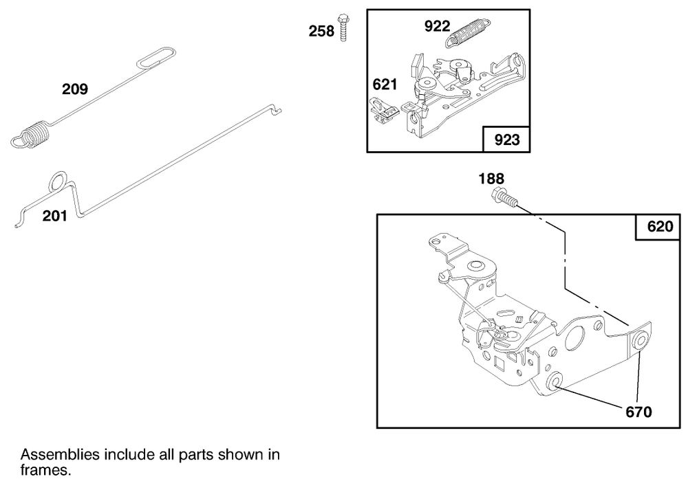Engine Briggs & Stratton Model 12u802-0639-01 Diagram and Parts List for 20712 7900001 - 7999999 Toro Lawn Mower
