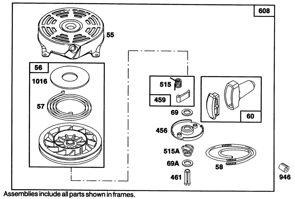 Engine Briggs & Stratton Model 122702-3171-01 Diagram and Parts List for 20215 1000001 - 1999999 Toro Lawn Mower