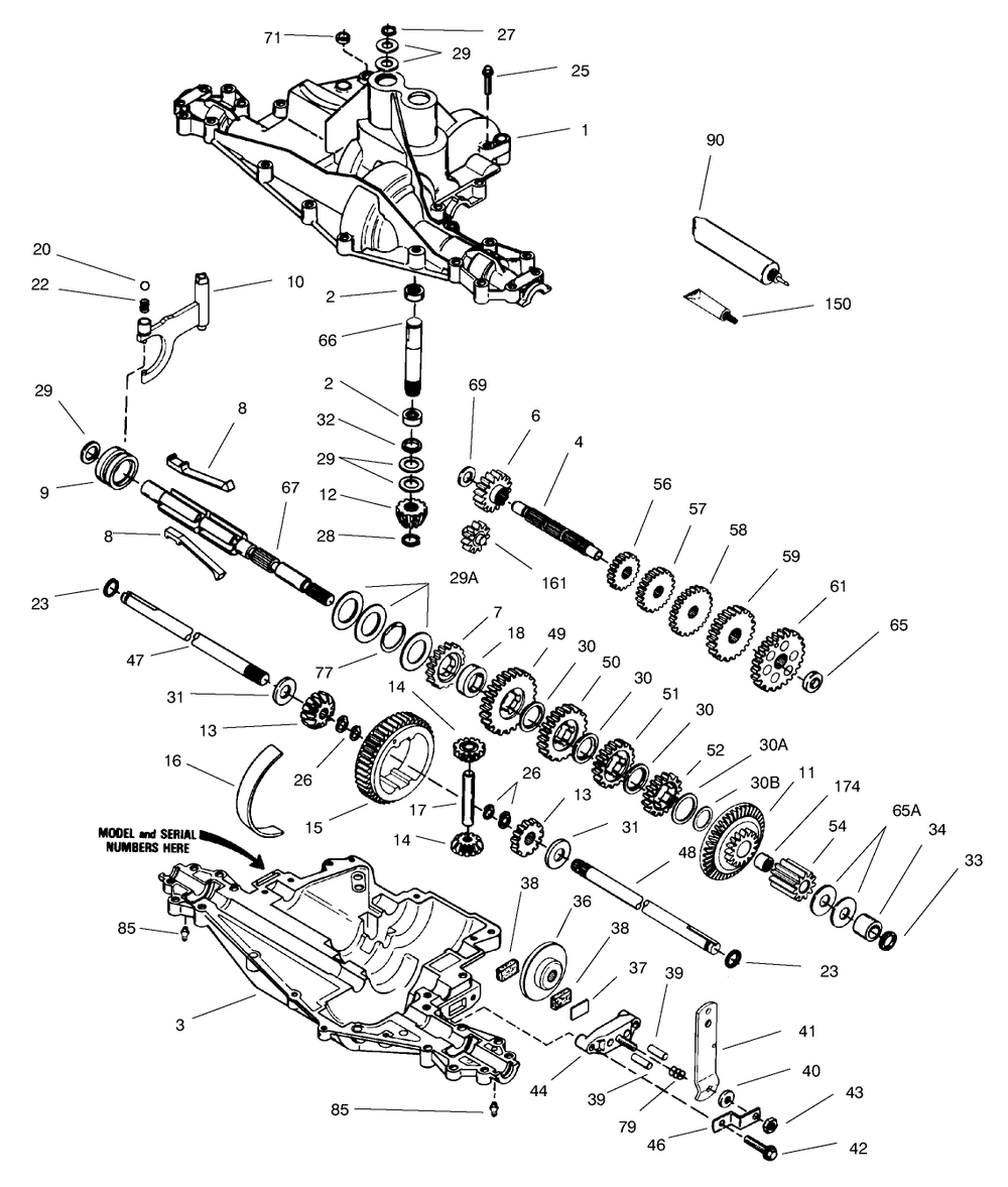 Peerless Transaxle Model No. 915-019 Diagram and Parts List for 70142 79000001 - 79999999 Toro Lawn Tractor