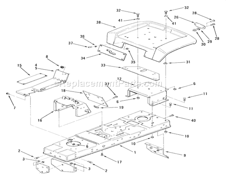 Page I Diagram and Parts List for A2-11BP01 1984 Toro Lawn Tractor