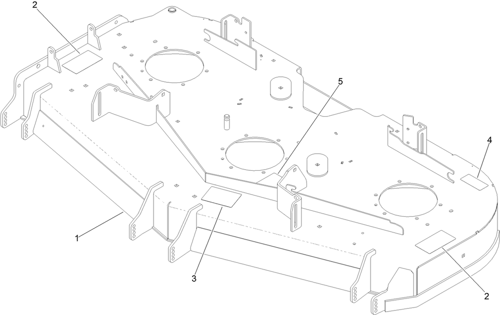 Deck Decal Assembly No. 147-4997 Diagram and Parts List for 74035 414314552 - 999999999 Toro Lawn Tractor