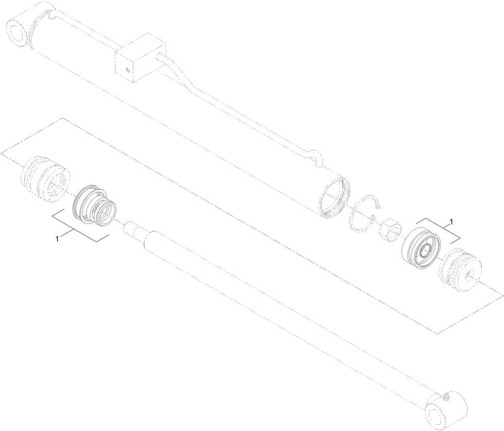 Hydraulic Cylinder Assembly No. 139-0780 Diagram and Parts List for 22328 408963400 - 409588175 Toro Lawn Tractor Accessories