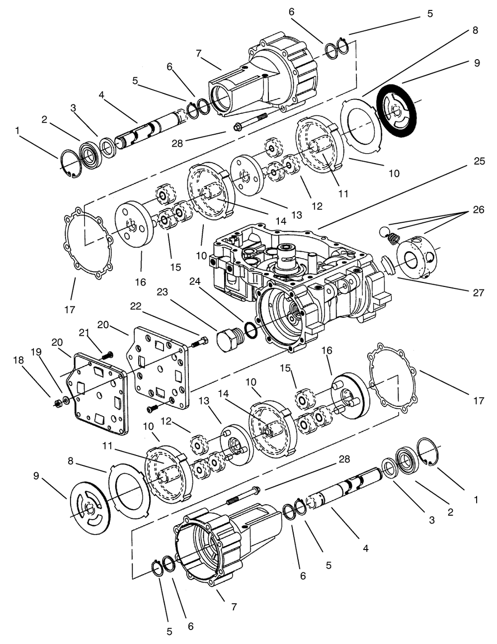 Transmission Assembly Eaton Model 781-016 (Continued) Diagram and Parts List for 74120 490001 - 499999 Toro Lawn Tractor