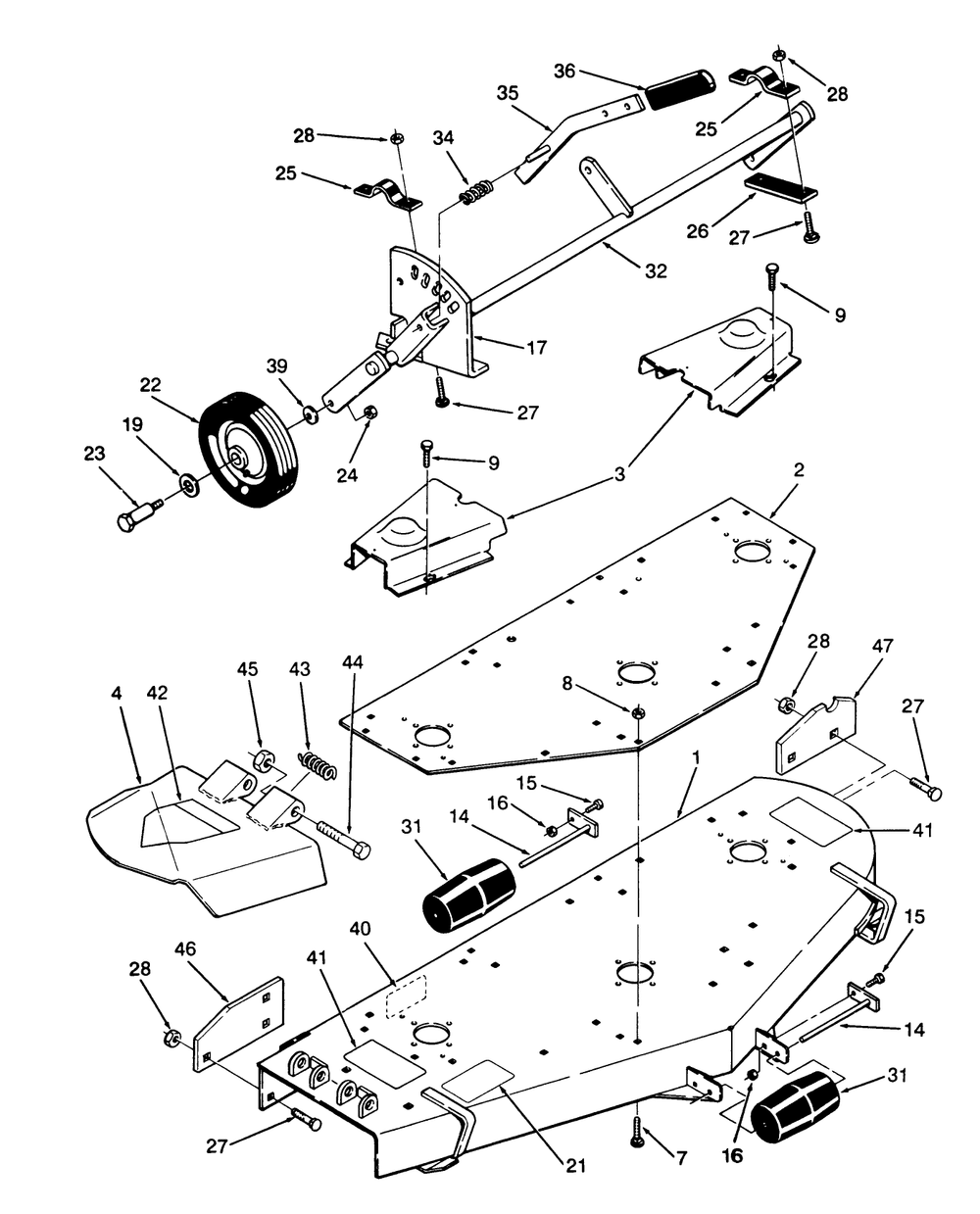 Side Discharge Mower - 60 In. (152cm) Vehicle Identification Number C5-60sc02 Diagram and Parts List for C5-60SC02 1000001 - 1999999 Toro Lawn Mower