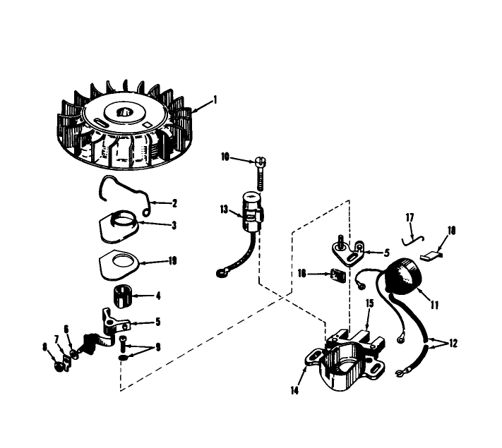Magneto No. 610690a Diagram and Parts List for 31301 8000001 - 8999999 Toro Snow Blower