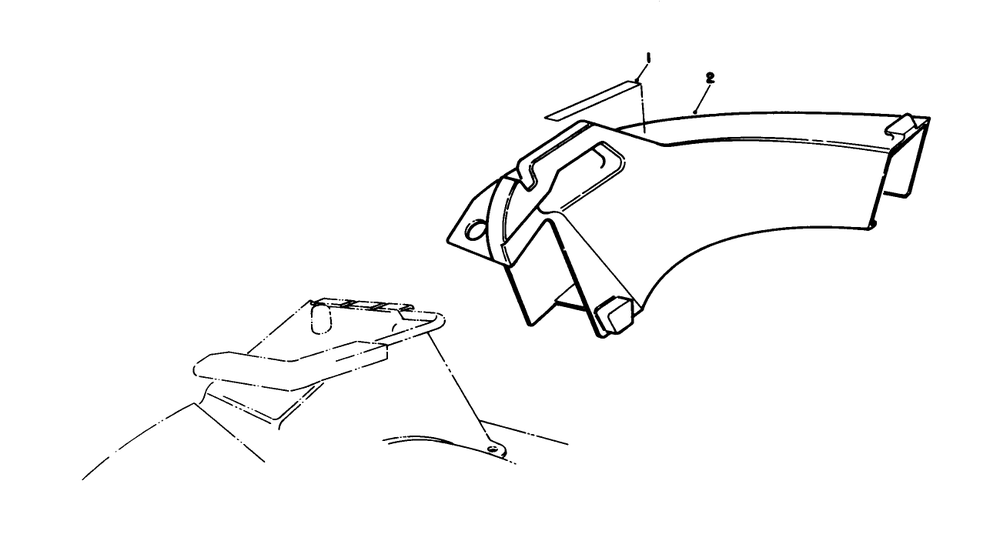 Side Discharge Chute Model No. 59168 (Optional) Diagram and Parts List for 20581 8000001 - 8999999 Toro Lawn Mower