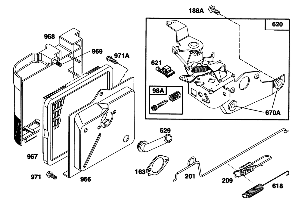 Engine Briggs & Stratton Model 122702-0182-01 Diagram and Parts List for 20902B 3900001 - 3999999 Toro Lawn Mower