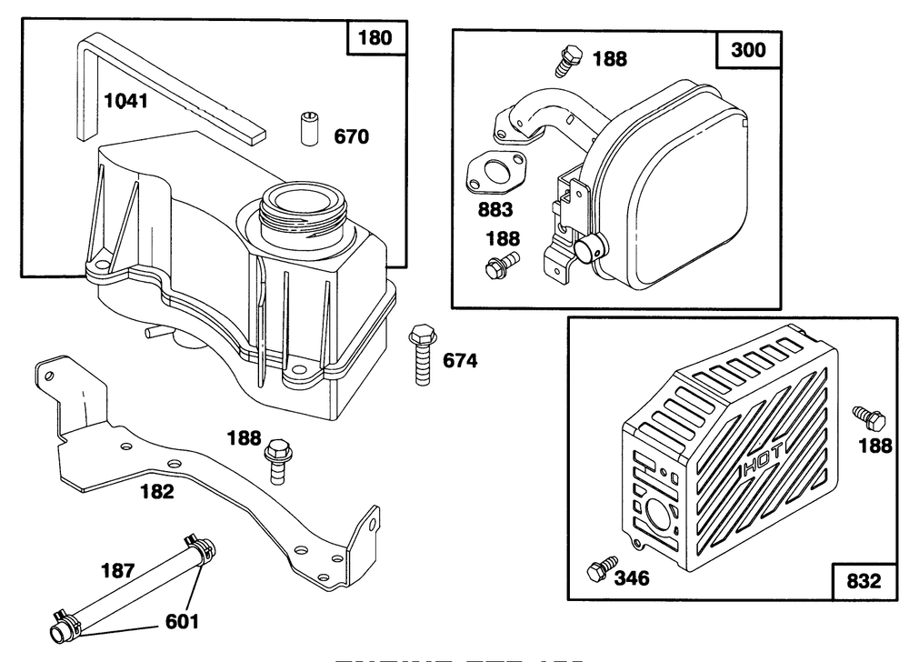 Engine Gts 150 Diagram and Parts List for 26632B 6900001 - 6999999 Toro Lawn Mower