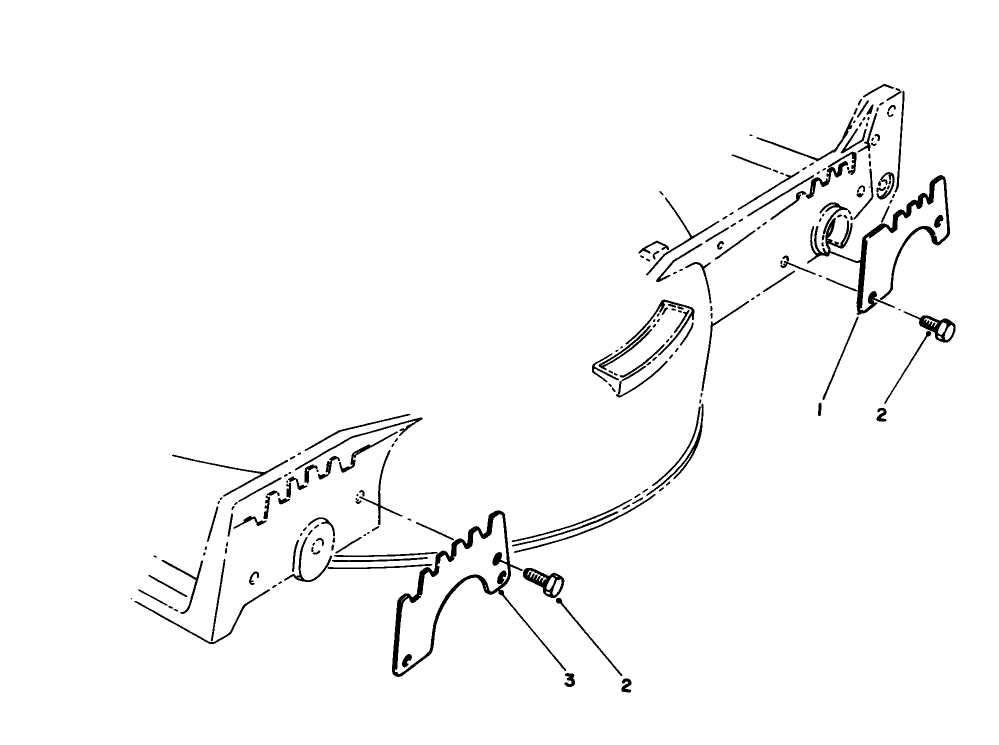 Wear Plate Model No. 49-4080 (Optional) Diagram and Parts List for 20324 2000001 - 2999999 Toro Lawn Mower