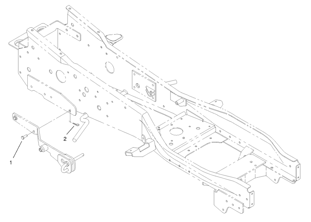 Mounting Assembly Diagram and Parts List for 79356 8900001 - 8999999 Toro Lawn Tractor