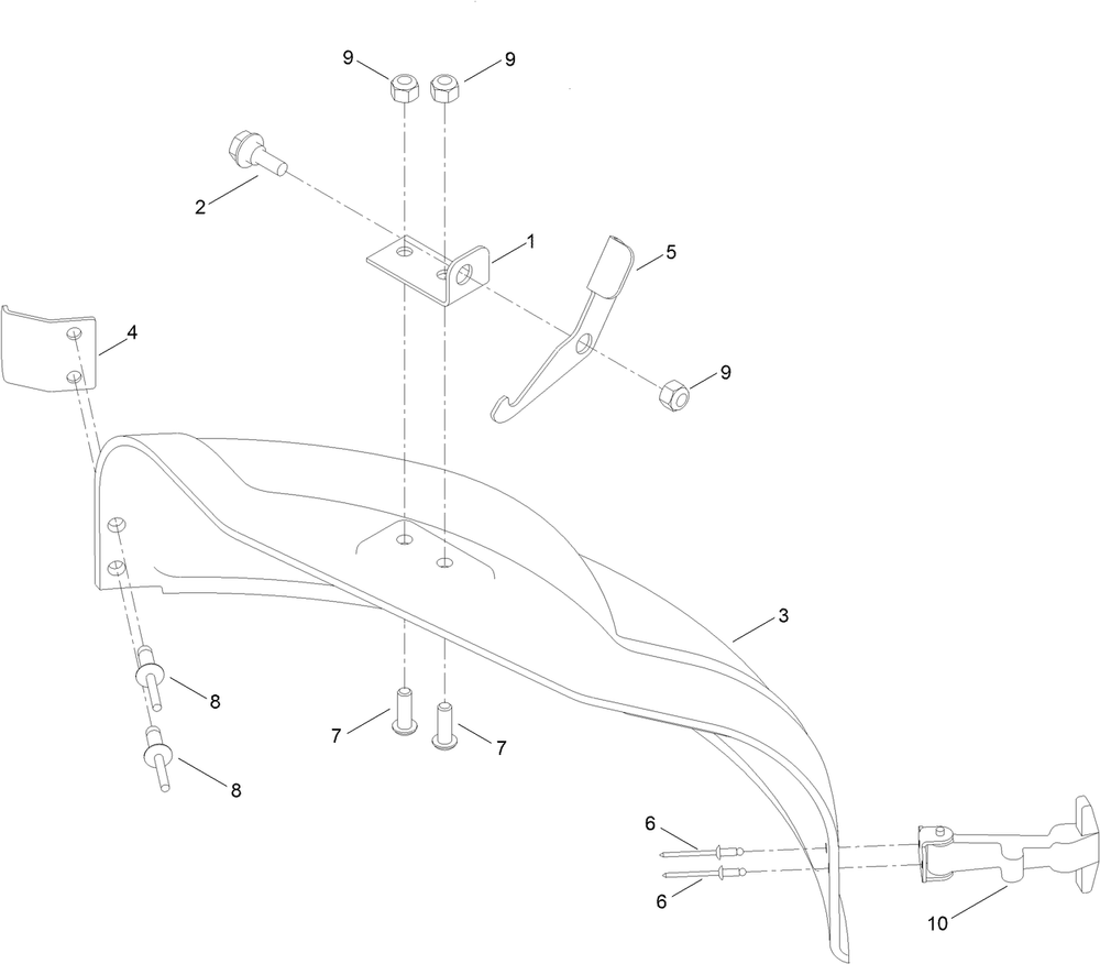 42 Inch Mulch Plug Assembly No. 137-5034 Diagram and Parts List for 74687 408976622 - 410149999 Toro Lawn Tractor