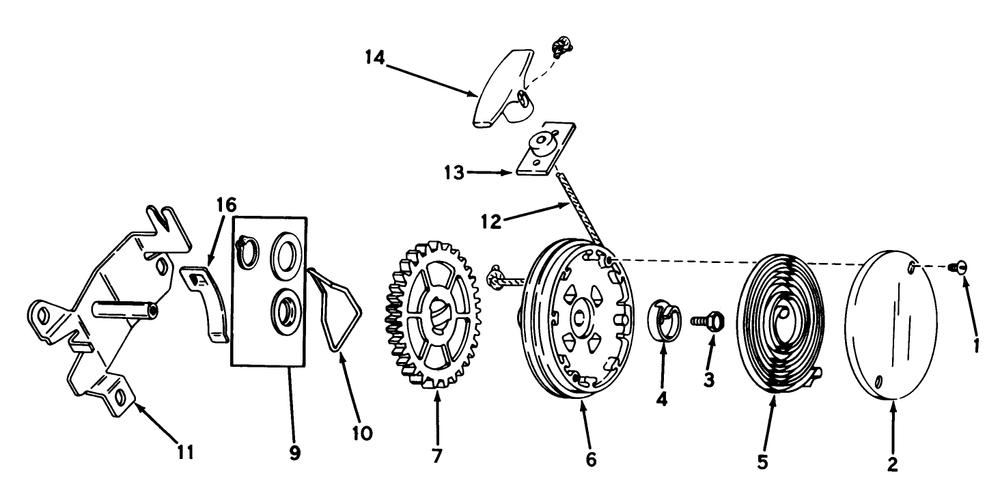 Starter No. 590450a Diagram and Parts List for 20758 1000001 - 1999999 Toro Lawn Mower