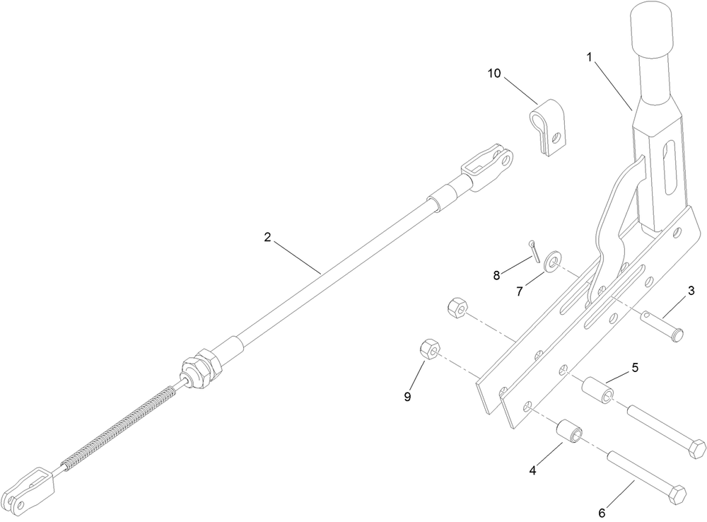 Brake Lever Assembly No. 120-1797 Diagram and Parts List for 22615G 402000000 - 404319999 Toro Stump Grinder