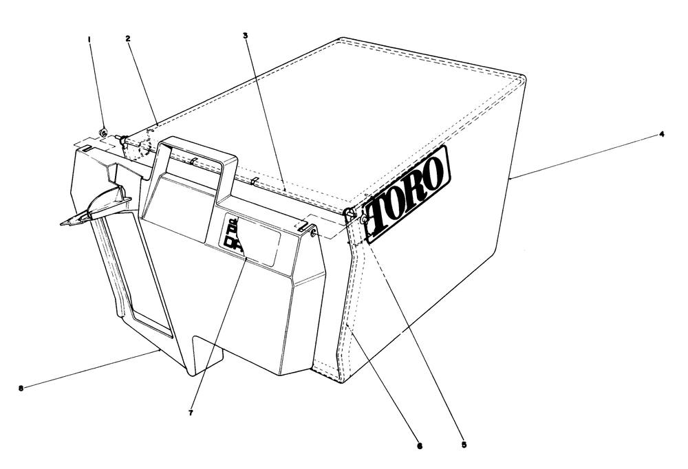 Recycler Bagging Kit Model No. 59174 (Continued)(Optional) Diagram and Parts List for 20210 2000001 - 2999999 Toro Lawn Mower